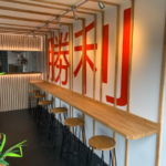 RESTAURANT - styled in a japanese theme with the oak strips